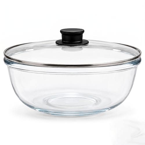 JBHO 6.7-Quart Sourdough Proofing Bowl with Glass Lid