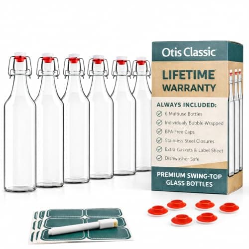 Swing-top bottles for the second ferment