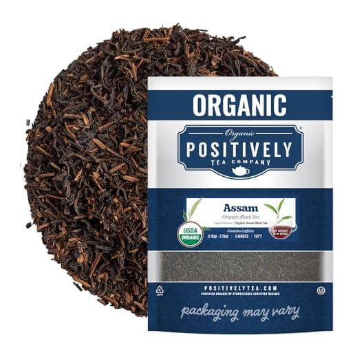 Positively Tea Organic Assam TGFOP Black Tea, 16 oz