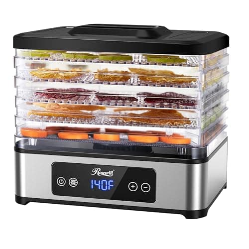Rosewill Compact Food Dehydrator, 5 Trays, 95-158F