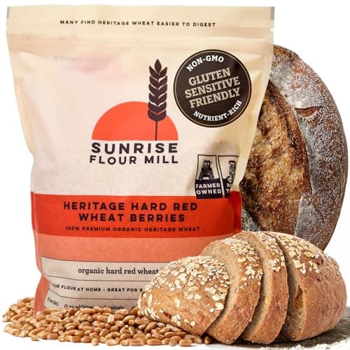 Sunrise Flour Mill Heritage Hard Red Wheat Berries, Turkey Red, 80 oz