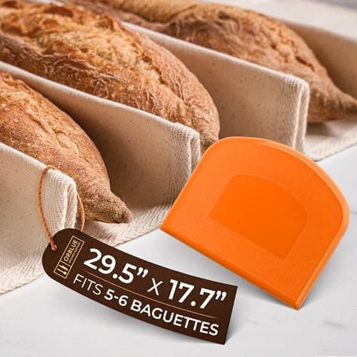 Orblue Bakers Couche, 29.5 x 17.7 inch, Cotton