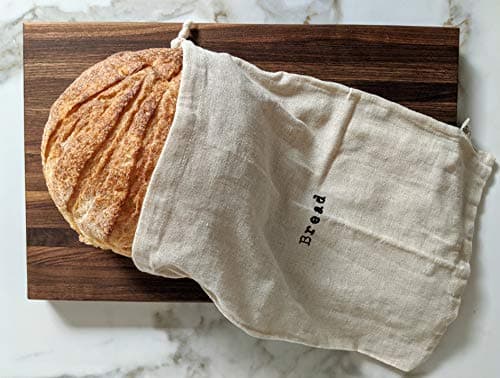 Natural Linen Boule Bread Bags, 12x15 in (2-pack)
